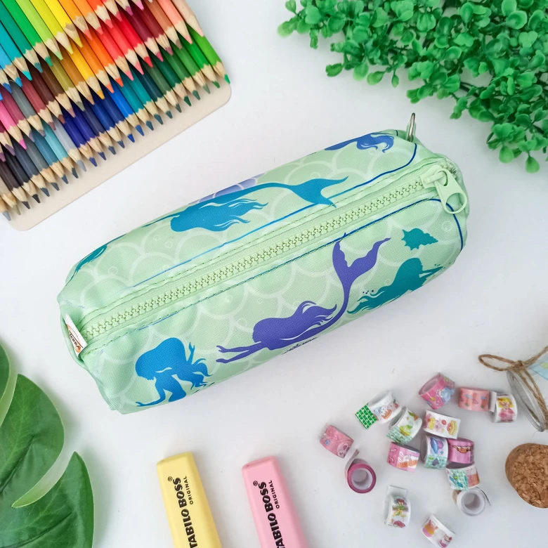 Estojo estampado de Sereia Verde