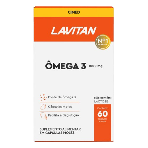 Lavitan Ômega 3 1000mg 60 cápsulas