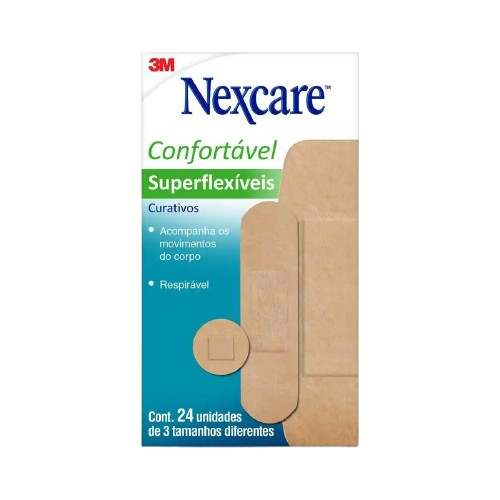 Curativo 3M Nexcare Superflexível 24 unidades