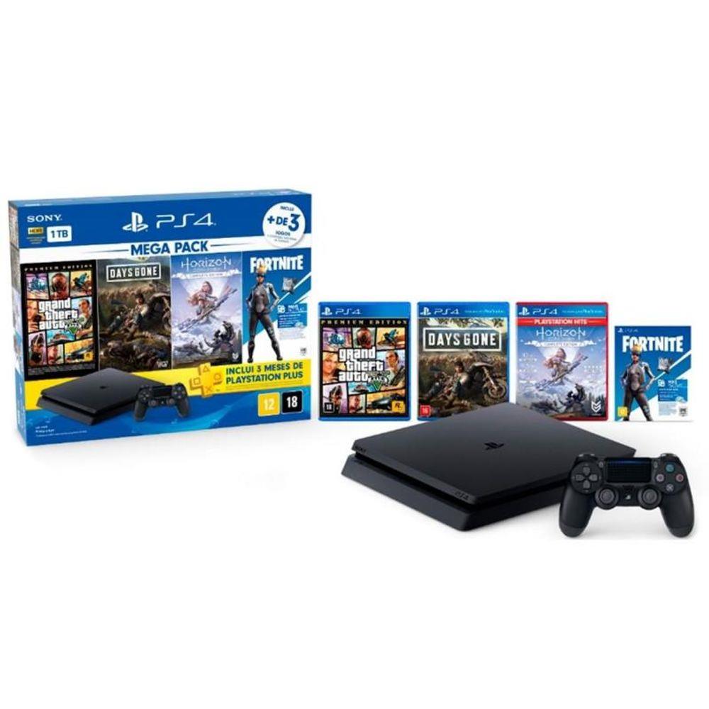 Playstation Game 4 C-1 Controle 1tb C-3 Jogos Cuh-2214b