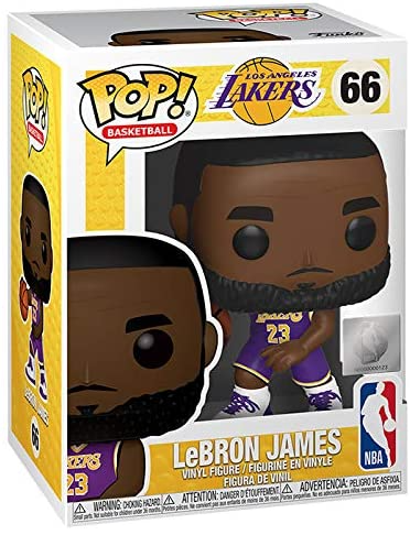 Boneco NBA Lebron James Los Angeles Lakers Pop Funko