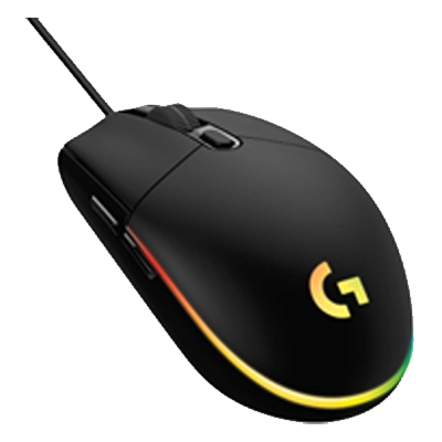 Mouse Gamer Logitech G203 LIGHTSYNC RGB – Preto