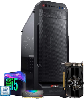PC Gamer ITX Arena Setup Powered By Asus, I5 9400F, GTX 1650 4GB, RAM 8GB, SSD 240GB, Gabinete Cougar MX331 MESH