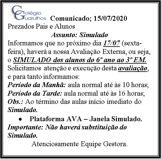 Comunicado